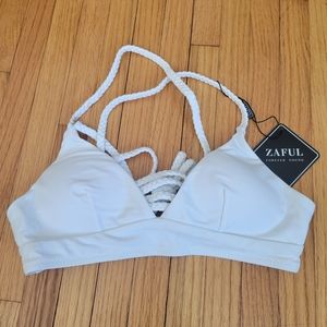 NWT White Bikini Top